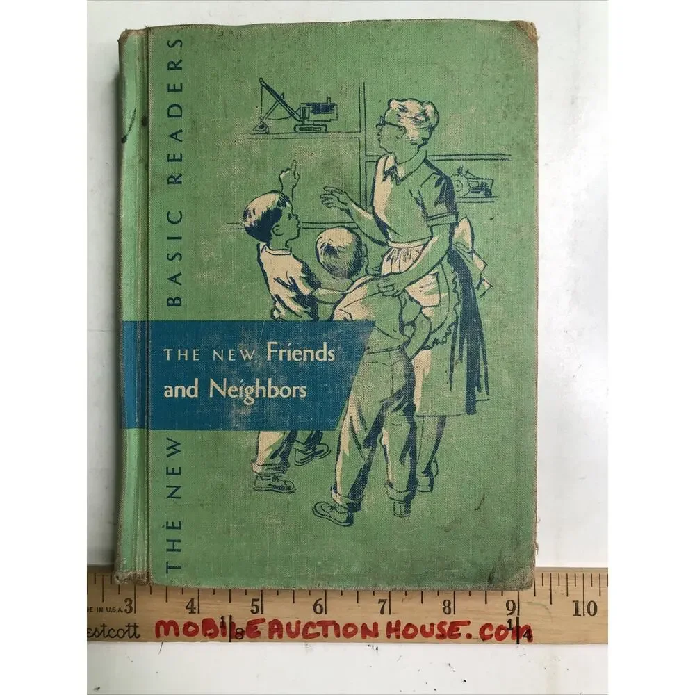 Rare 1956 The New Friends and Neighbors Dick and Jane New Basic Readers HC